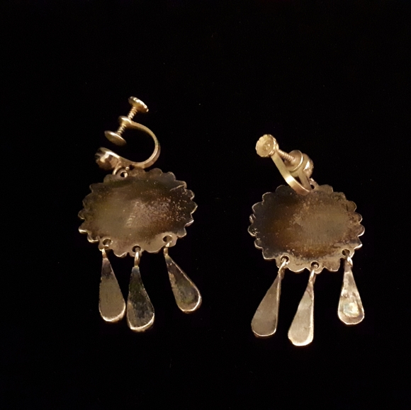 Taxco Mosaic Earrings - Picture 3 of 4